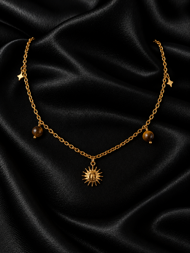 Collier Soleil de Tigre Doré
