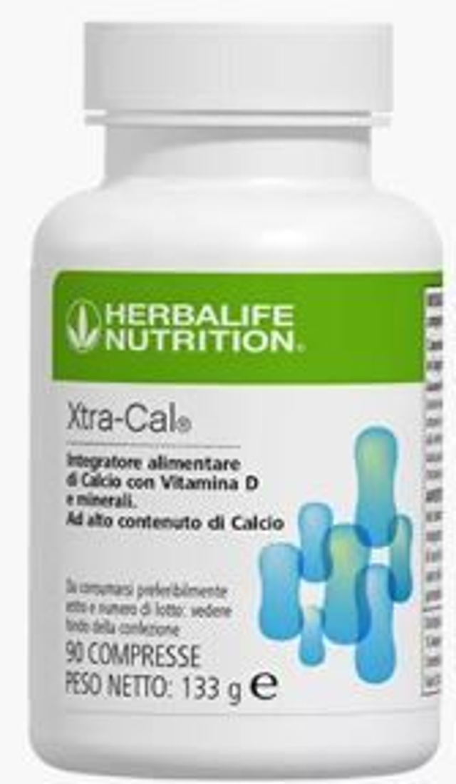 Herbalife Xtra-Cal Integratore di Calcio con Vitamina D e Minerali - 90 Compresse