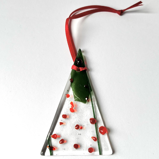 Holly Berry Christmas Tree Hanging Decoration