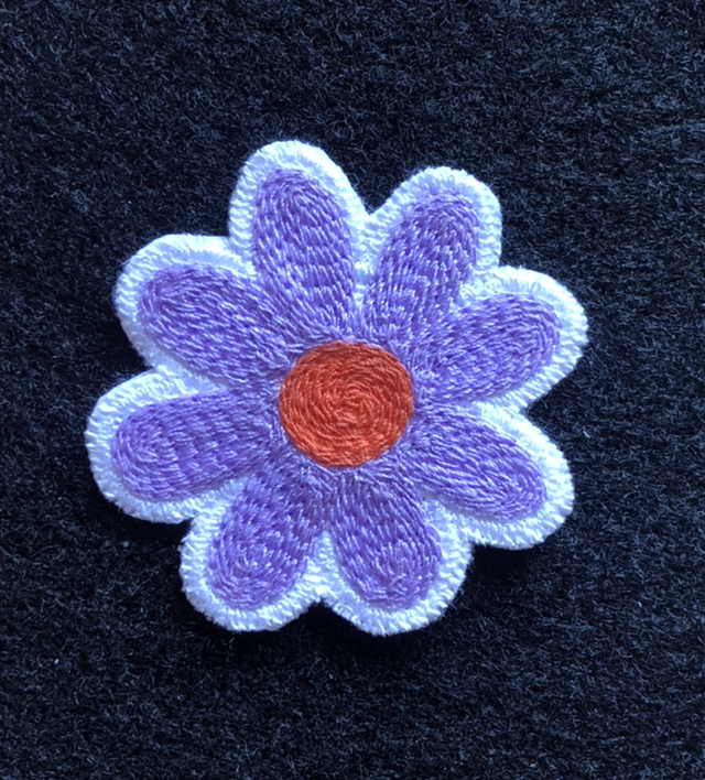 Fleur - broche &amp; écusson