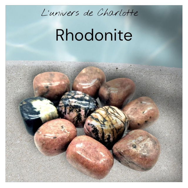 Pierre roulée "Rhodonite"