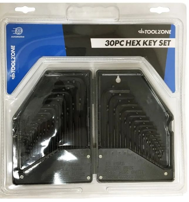 30pc HEX KEY SET