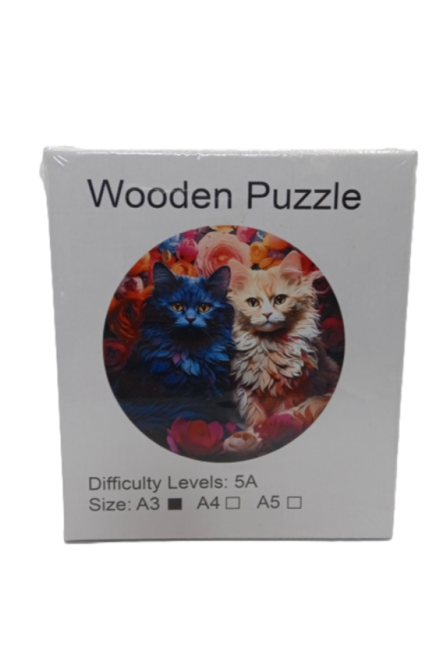 Wooden Puzzles Katzen
