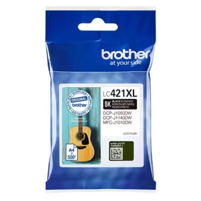 Brother LC421XLBK Black High Capacity Ink Cartridge (Original)