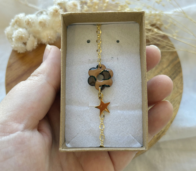 Bracelet fleur LÉOPARD 