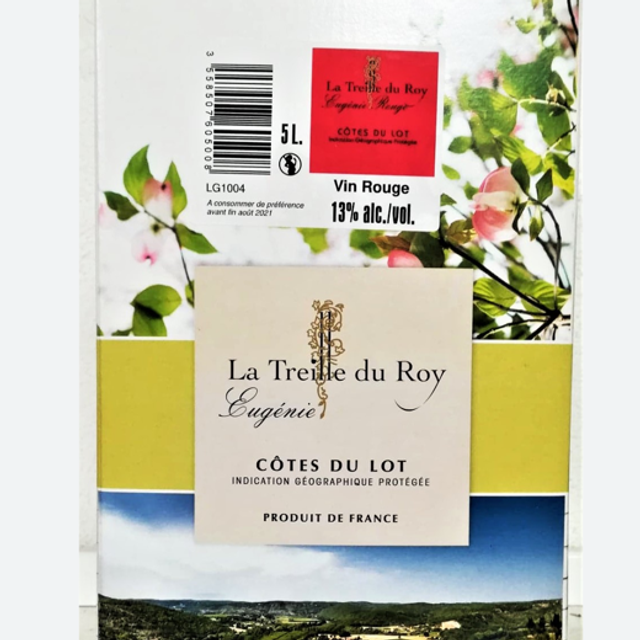 BIB 5L Côtes du Lot rouge Treille du Roy 