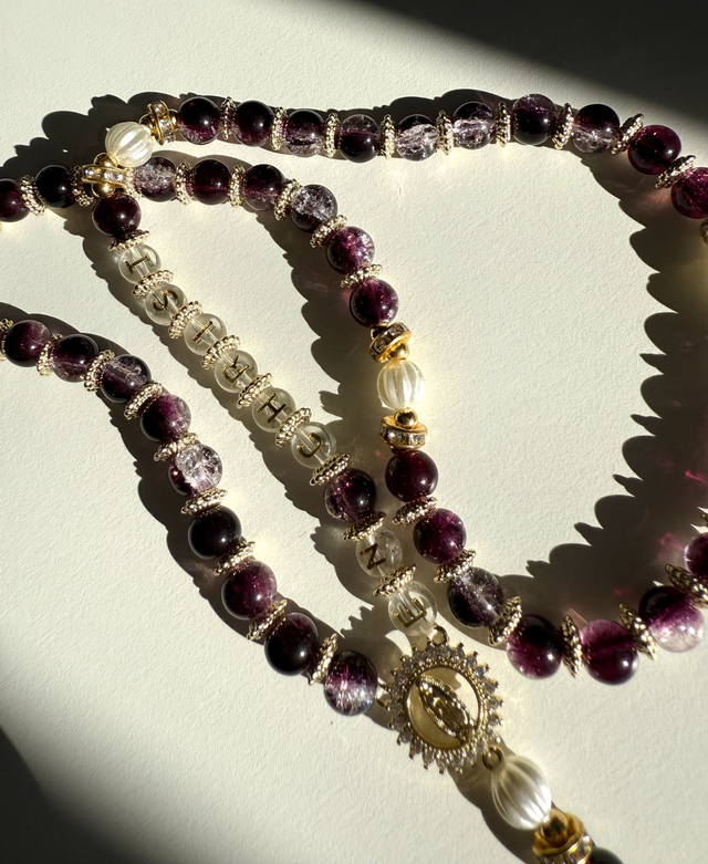 Chapelet E N C H R I S T (prune)