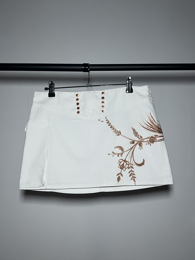 Denim mini skirt #0159 