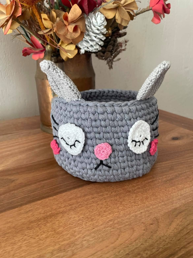 Panier cache pot chat