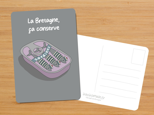 Carte postale " La Bretagne, ça conserve "