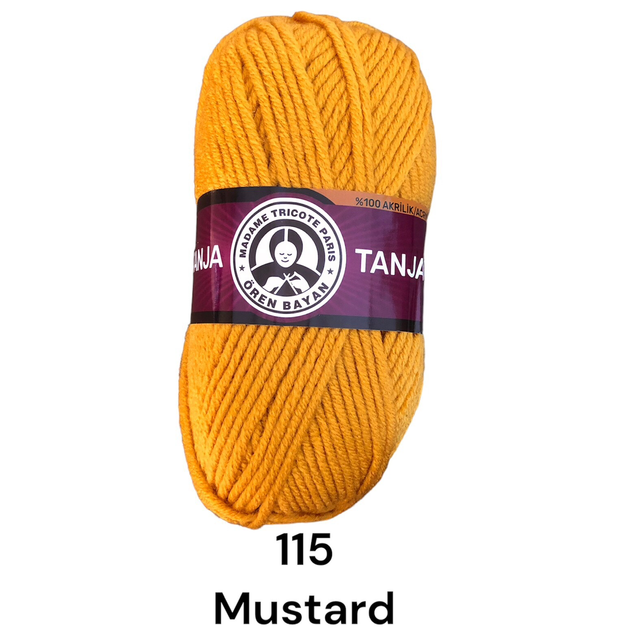 Madame Tricote Tanja bulky yarn - mustard yellow