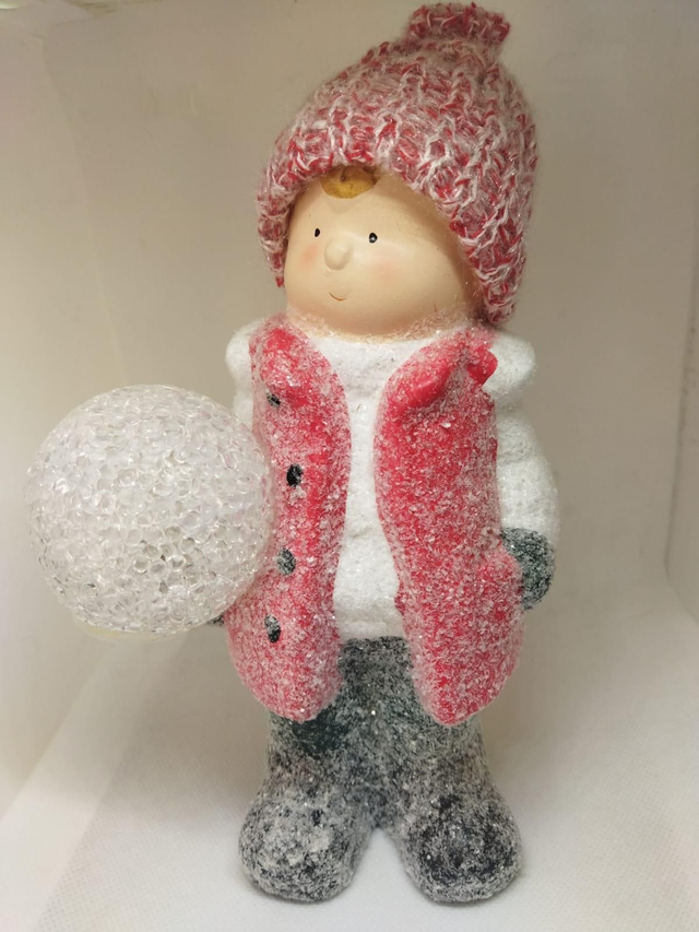 Bimbo con sfera luminosa 