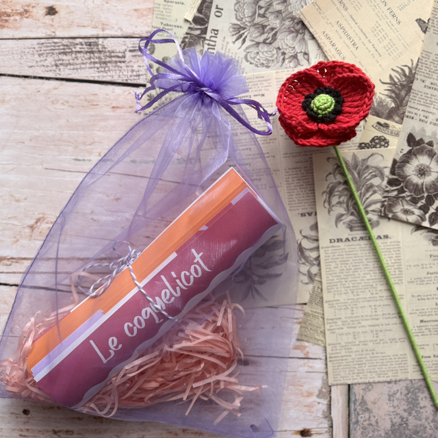 Kit crochet – Le coquelicot (personnalisable)