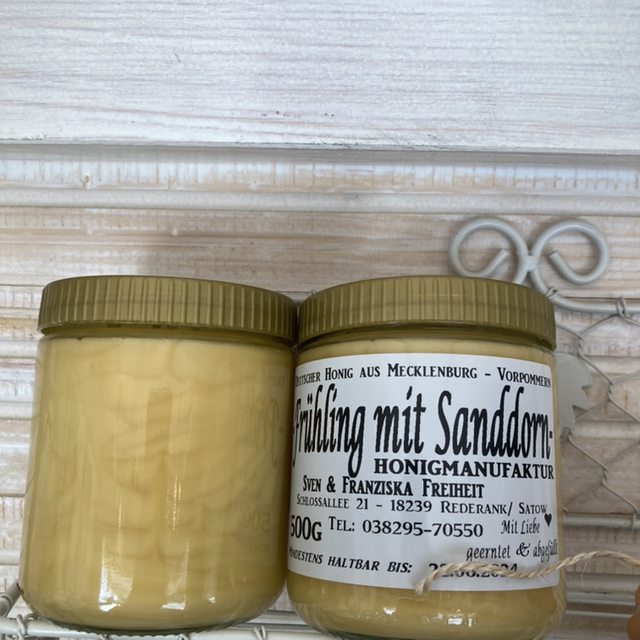 Frühlingsblüte mit Sanddorn 