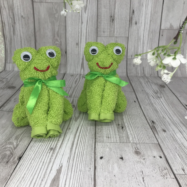 Frog Flanimal⢠reusable cotton flannel