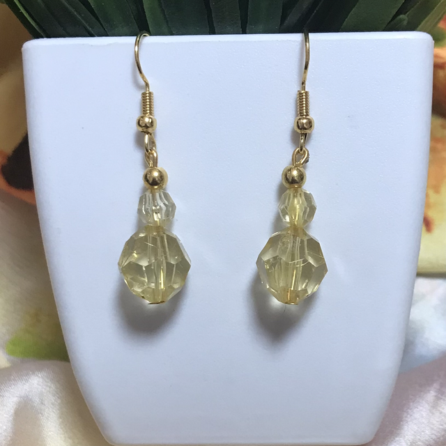 Yellow Dangling Earrings- YDE36