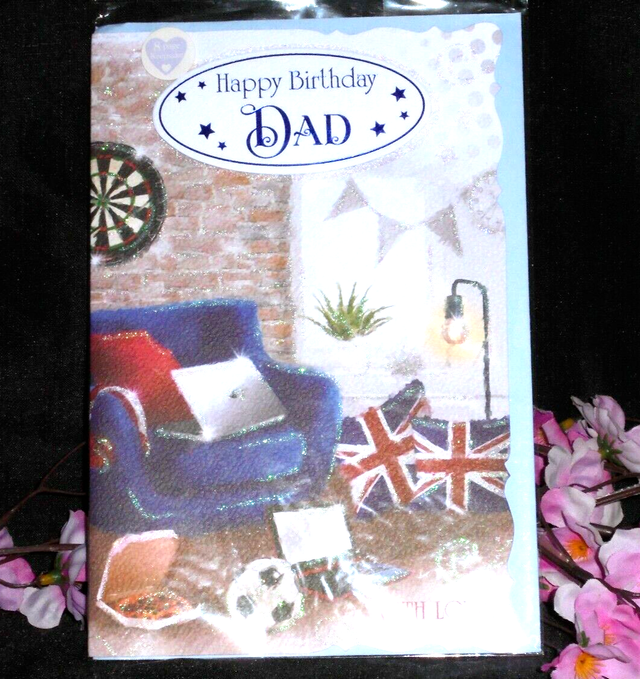 Dad Birthday Card with a Sentiment 7 page verse.
