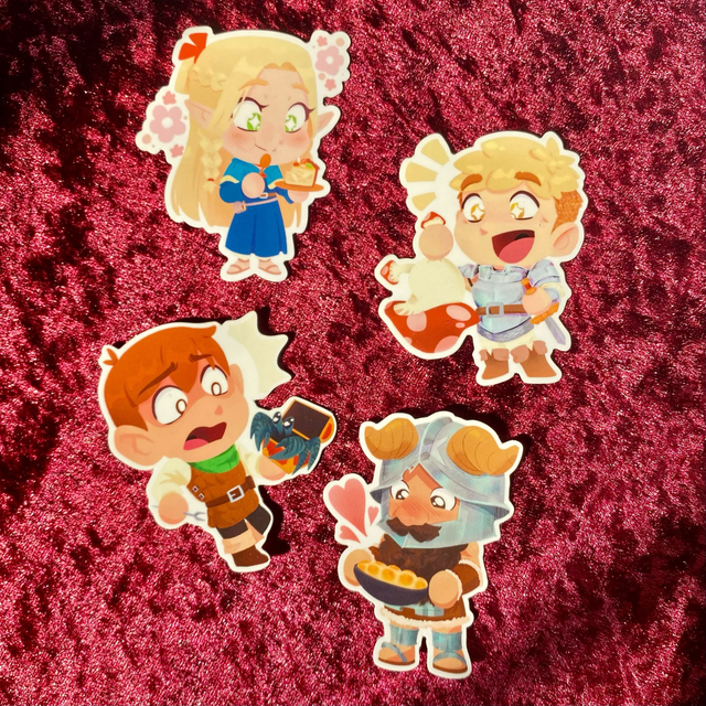 Delicious in Dungeon Character Stickers