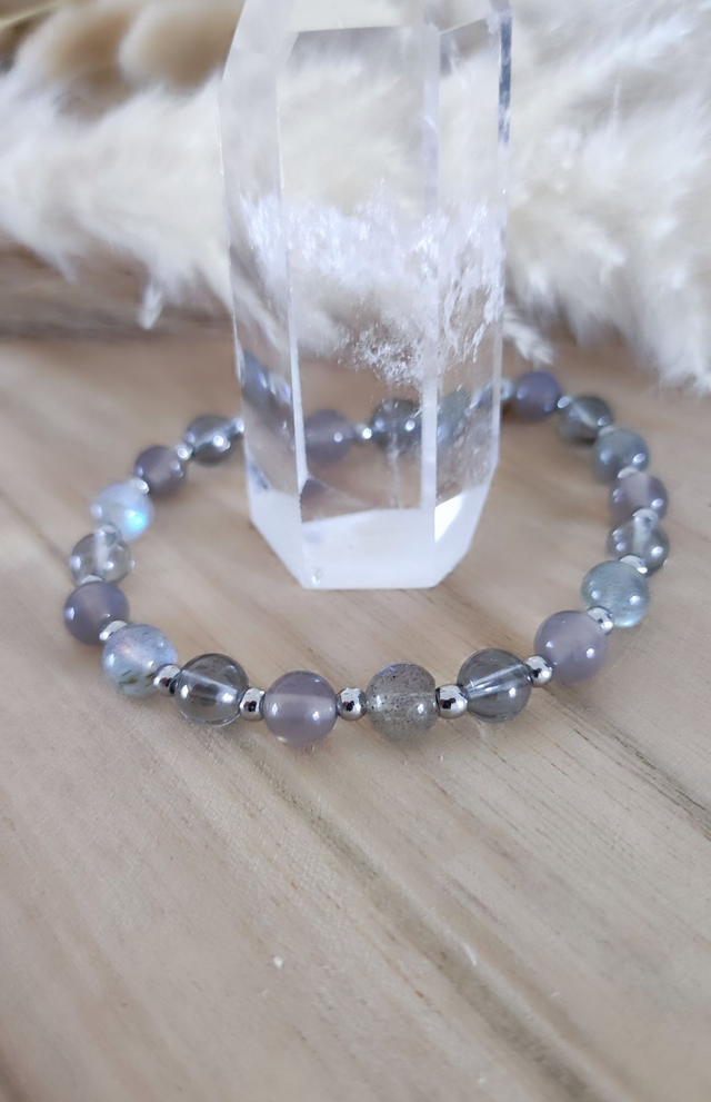 Bracelet "Stabilité" Agate et Labradorite