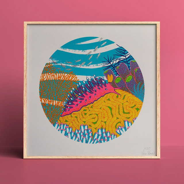 Nudibranche Nembrotha Flabellina exoptata version argentée