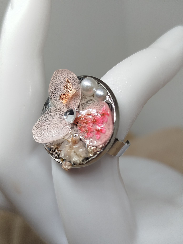 Bague Sissi coloris rose
