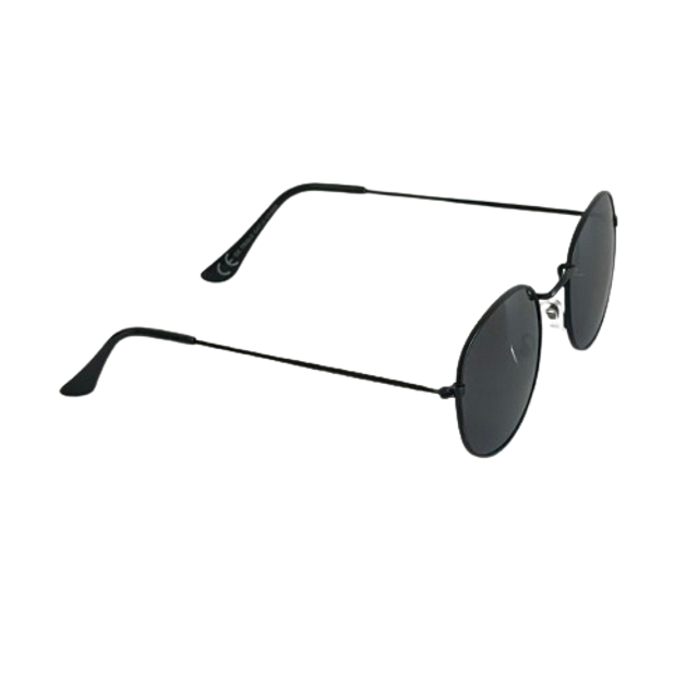 Lunette monture métallique arrondie noir 