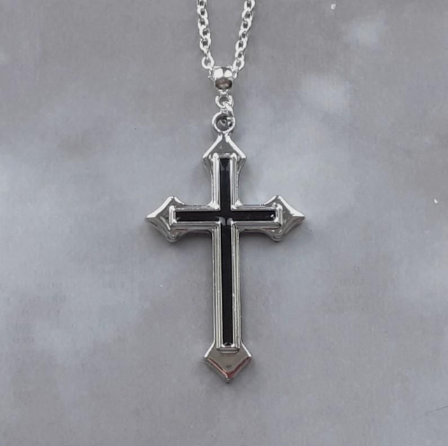 Double Layer Cross Necklace 