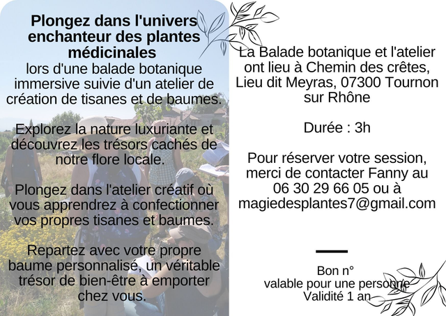 Bon Cadeau Balade-atelier