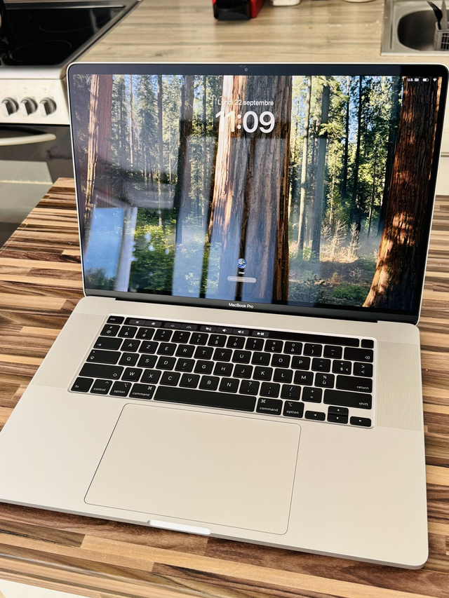 Macbook Pro + Logiciels 16'' i9 64 Go 1T 8 coeurs 2019 AMD 8Go