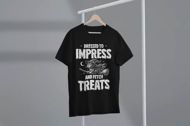 Dressed to Impress and Fetch Treats, Halloween Costumes
Gekleidet, um zu beeindrucken und Leckereien zu holen, Halloween-Kostüme