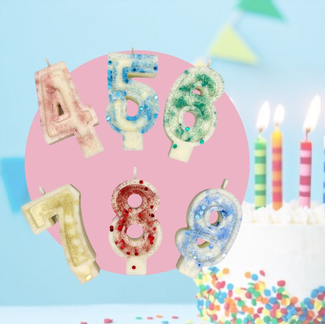 Bougie chiffre d’anniversaire 