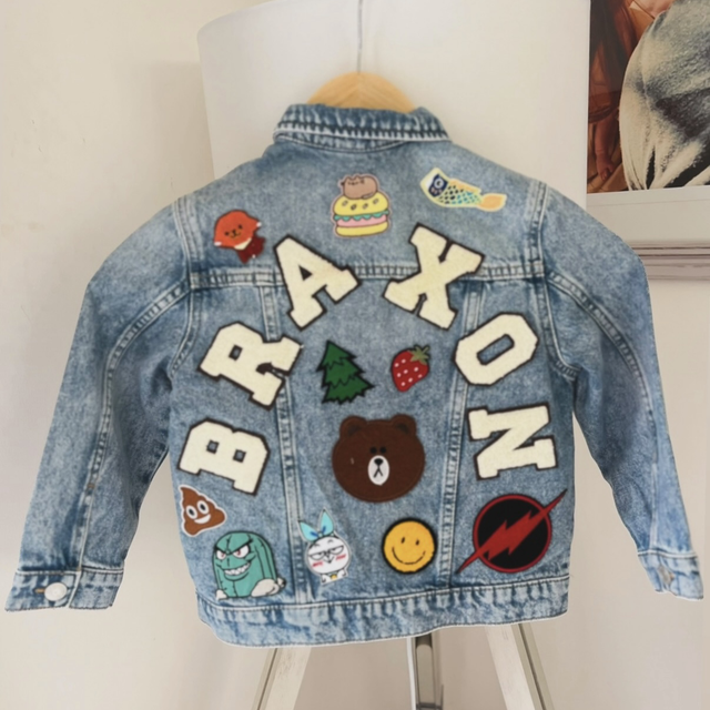 Custom Badge Jean Jacket 