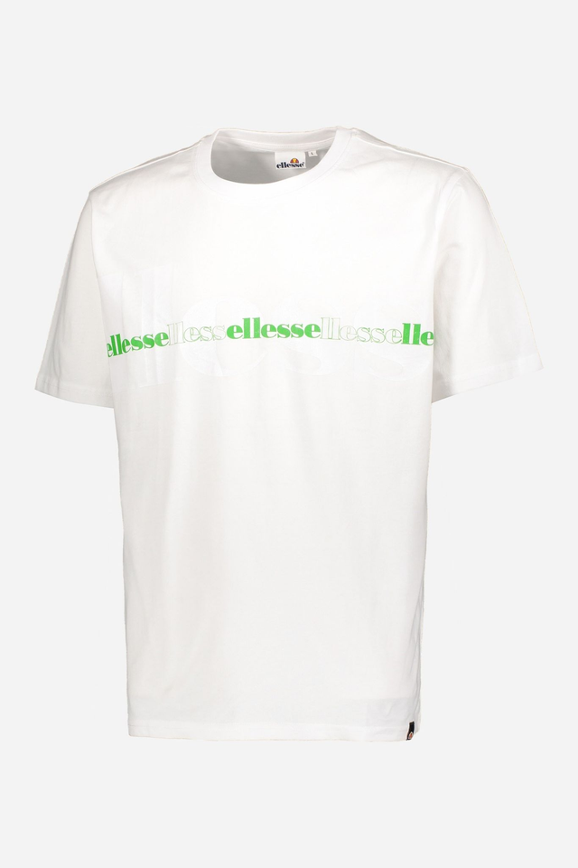 ELLESSE T-Shirt uomo girocollo mazza manica con stampa vintage tono su tono