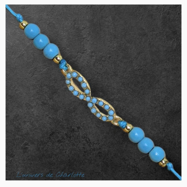 Bracelet "Turquoise" réglable T-01