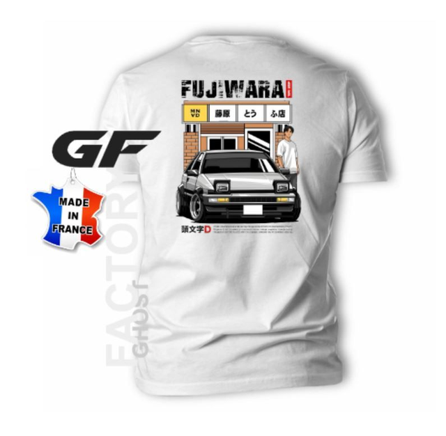 T-SHIRT AE86 Initial D FUJIWARA