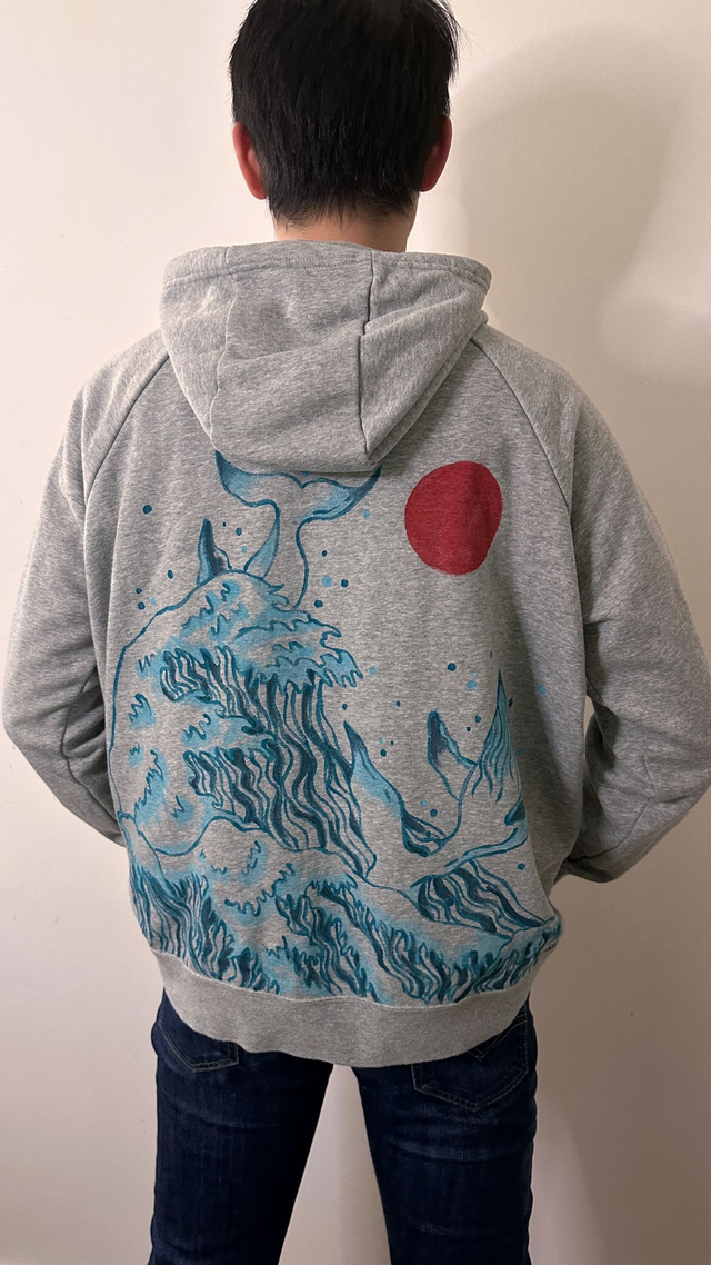 Sweat vagues japonaises