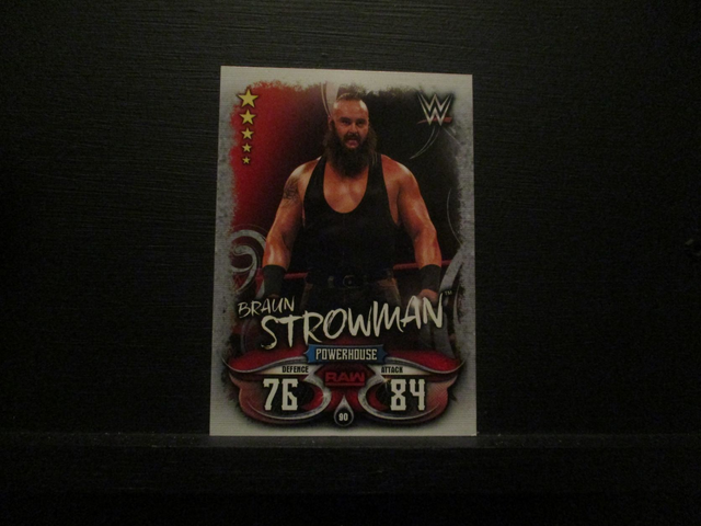 Braun Strowman - Raw Slam Attax Live Original Trading Card #90