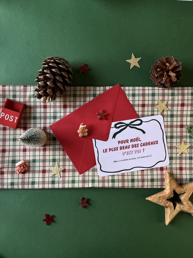 Carte de Noël "Au moins, c'est dit !"