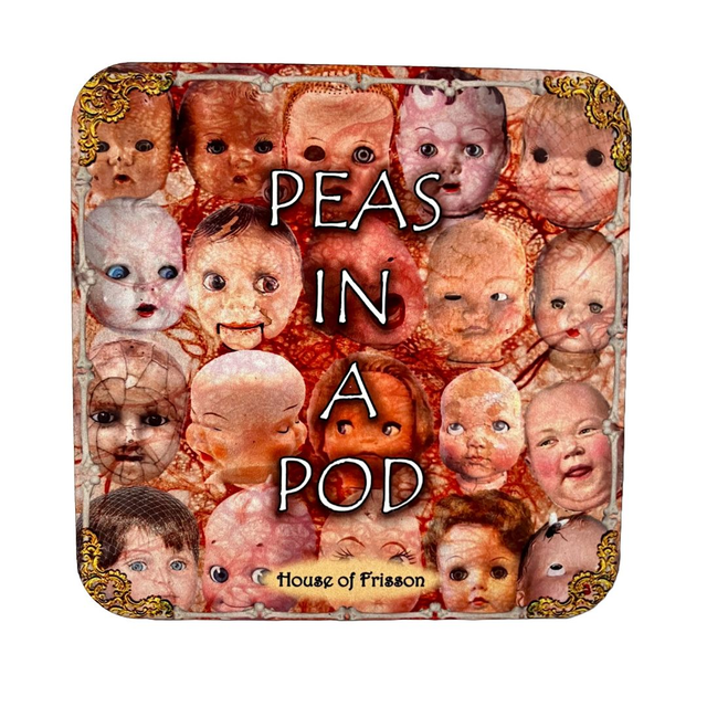 "Peas in a Pod" Coaster by House of Frisson