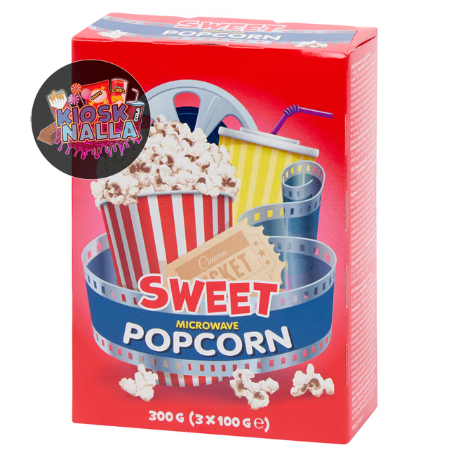 Süßes Mikrowellen-Popcorn 3 x 100 Gramm