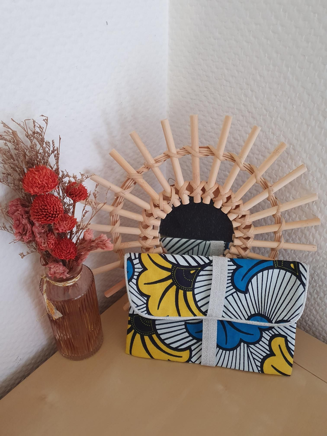 Jeannette Wax ''Fleurs Bleues et Jaunes''