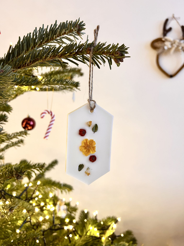 🎄 Suspension parfumée Feu de bois - 2 en 1