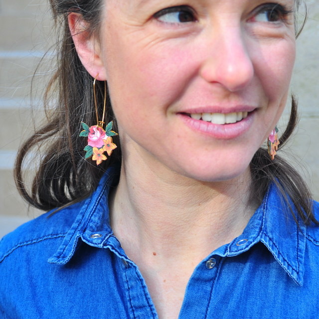 Boucles d'Oreilles BOUQUET Pendantes