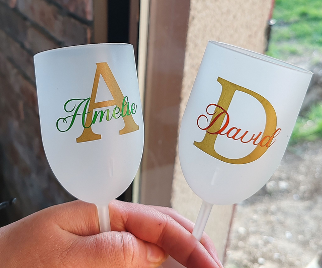 Verre à Vin Eco Cup Effet Givré 12/18cl