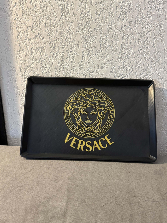 Plateau vide-poche rectangulaire décoratif imprimé en 3D