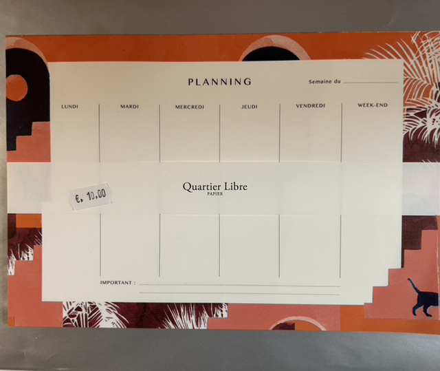Planning semainier 