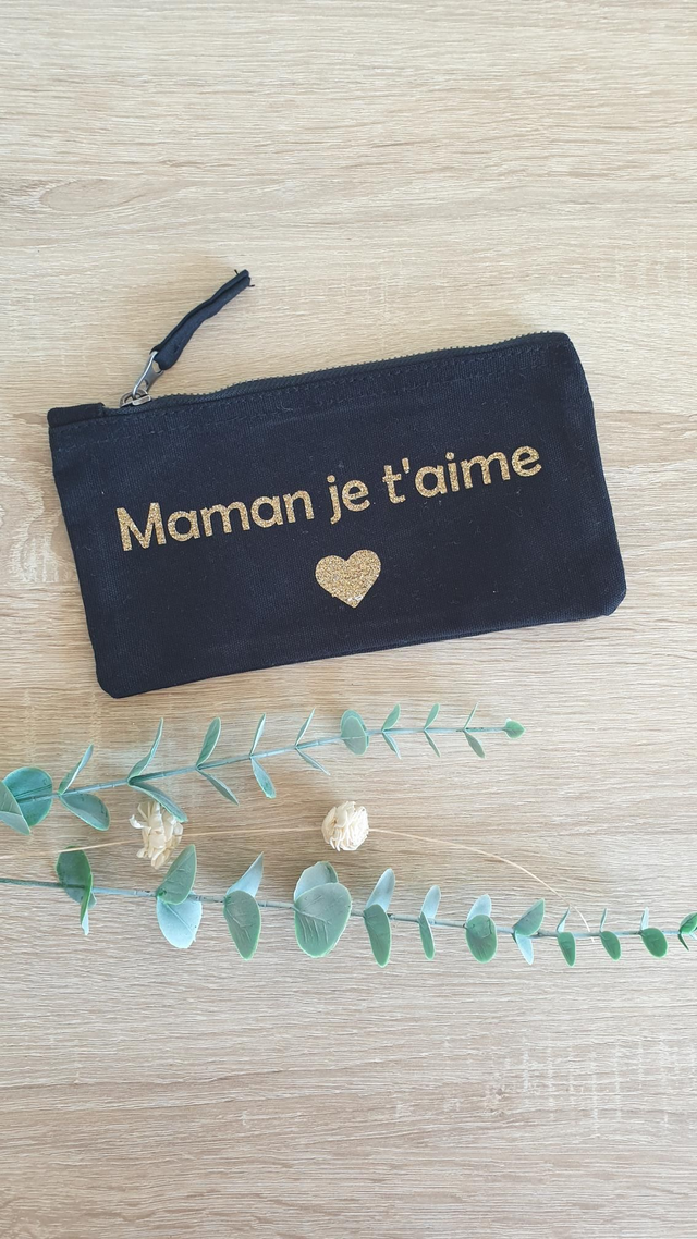 Trousse noire Maman je t'aime