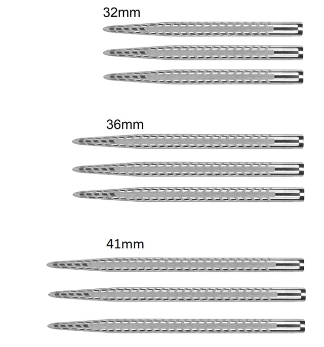 TARGET QUARTZ SILVER PRO REPLACEMENT DART POINTS 32mm