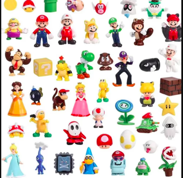 Super Mario figuurtjes set met maarliefst 48 stuks (3-5cm)