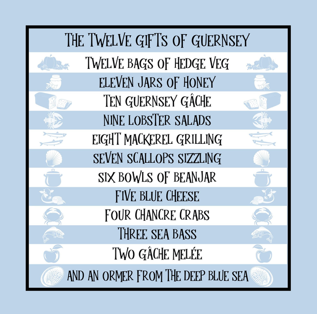 X009 BAG TWELVE GIFTS LIGHT BLUE GUSSETED SHOPPER BAG 100% COTTON